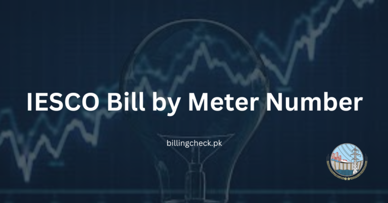 iesco bill by meter number